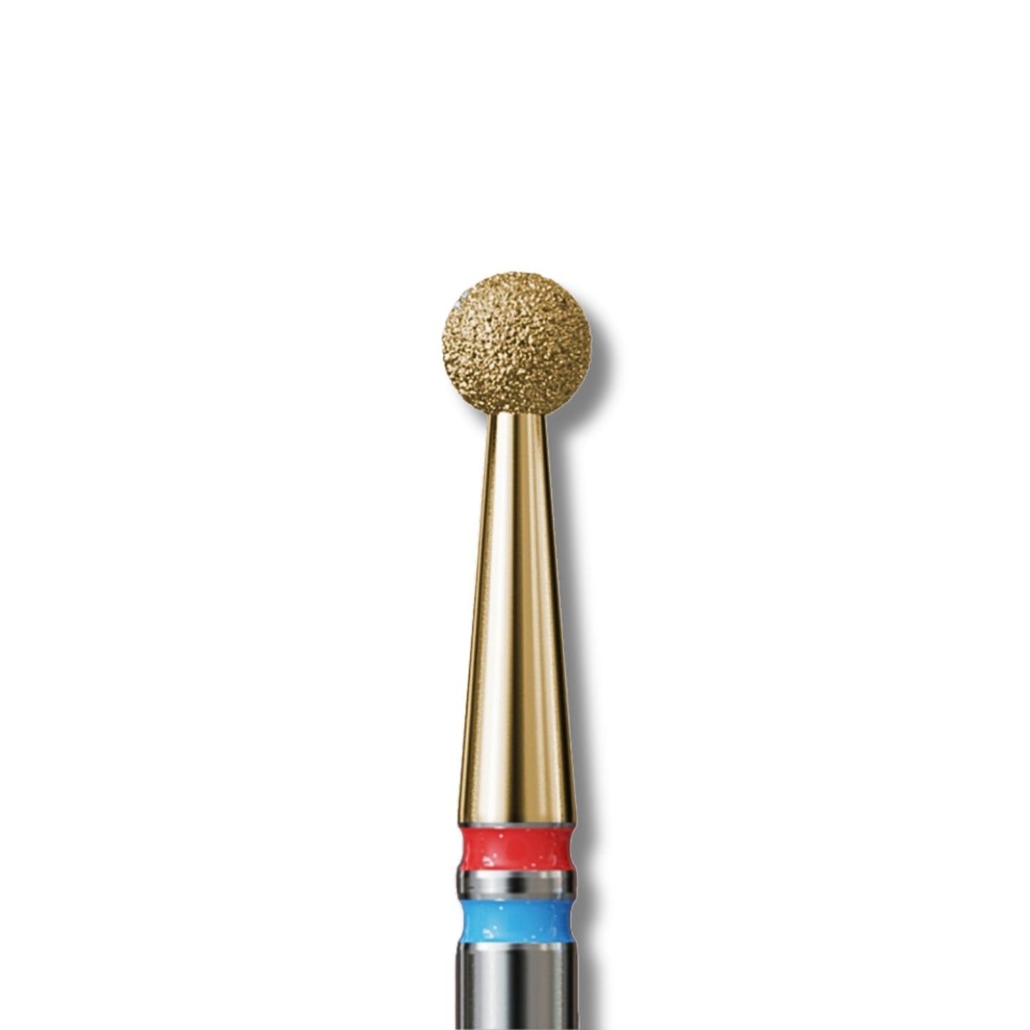IQ Nails Diamond DuoFrez Nail Drill Bit Smart Gold Line Ball Shape Fine Standard Grit ZRN Coating 001.FM.025Z IQ Nails