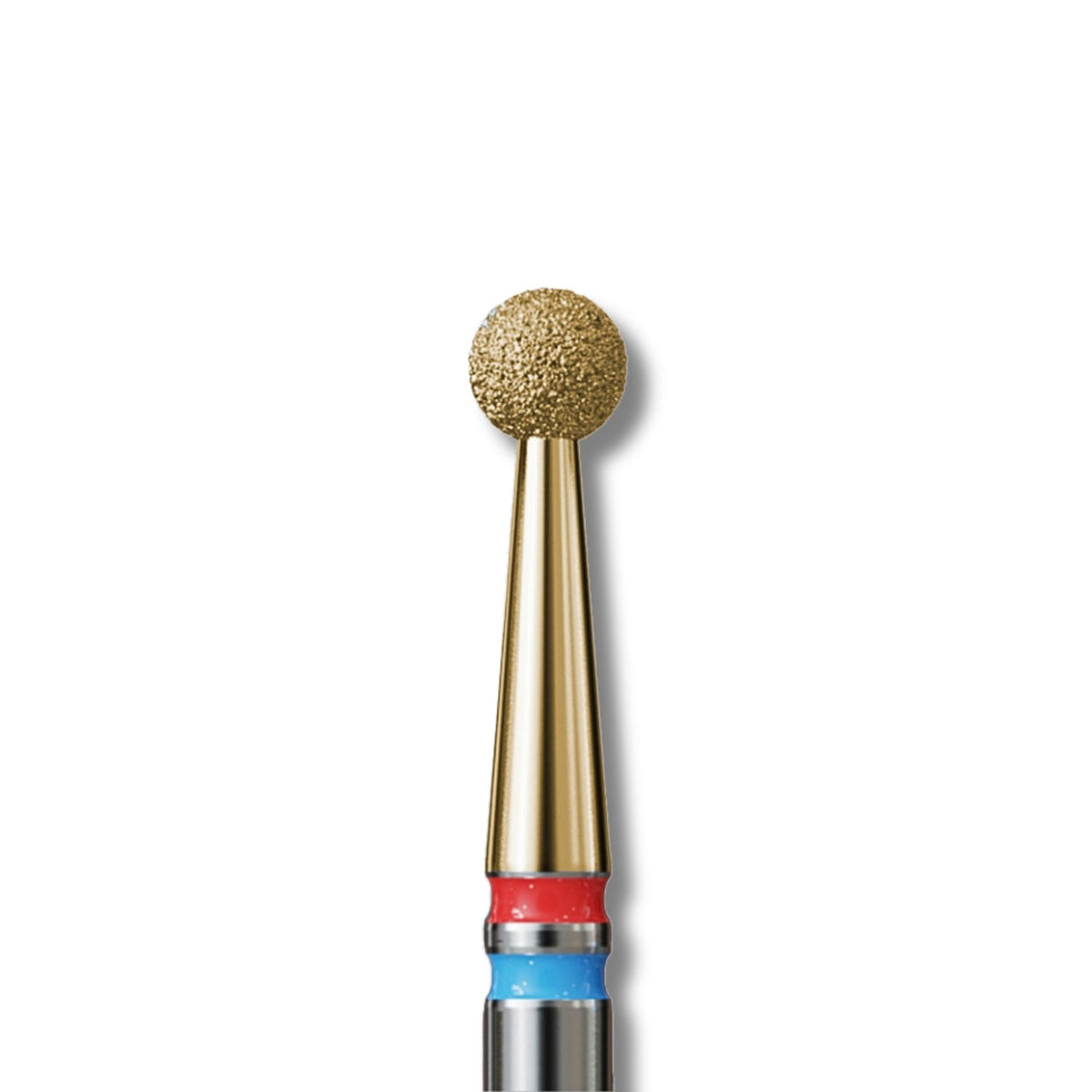 IQ Nails Diamond DuoFrez Nail Drill Bit Smart Gold Line Ball Shape Fine Standard Grit ZRN Coating 001.FM.025Z IQ Nails
