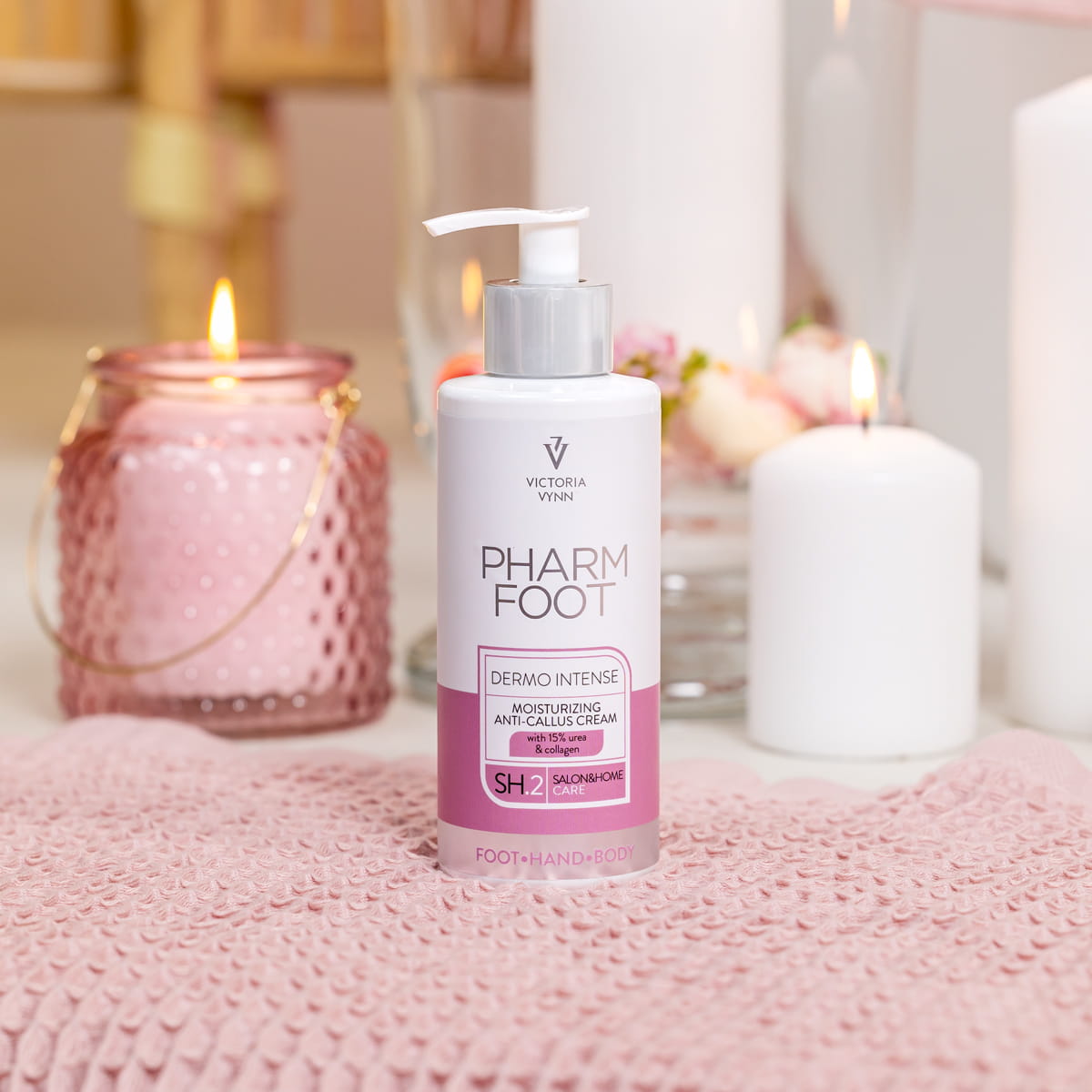 Pharm Foot DERMO INTENSE 250 ml Moisturizing anti-callus cream with 15% urea and collagen www.design4nails.co.uk