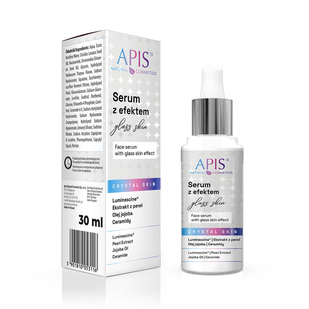 Apis Crystal Skin Face Serum with Glass Skin Effect 30ml Apis