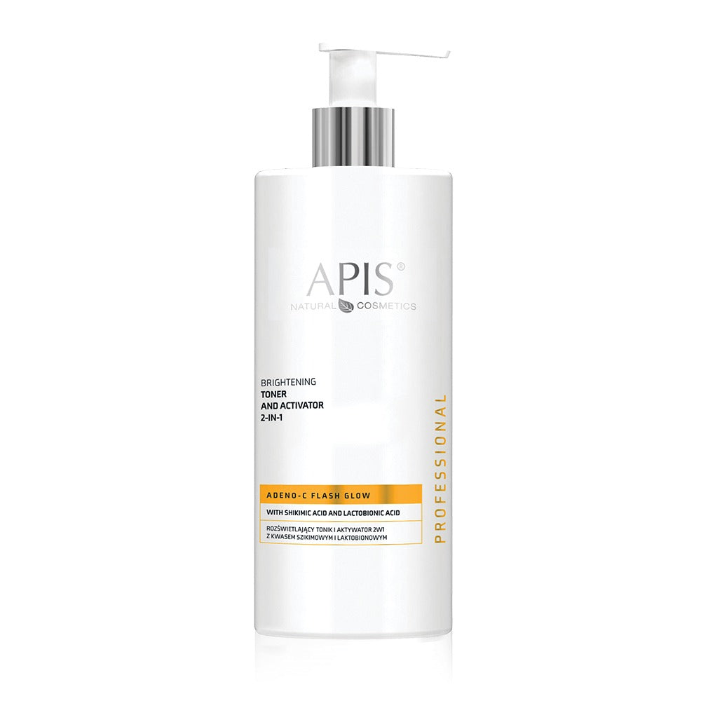 Apis Professional Adeno-C Flash Glow 2in1 Brightening Toner and Activator 500ml Apis