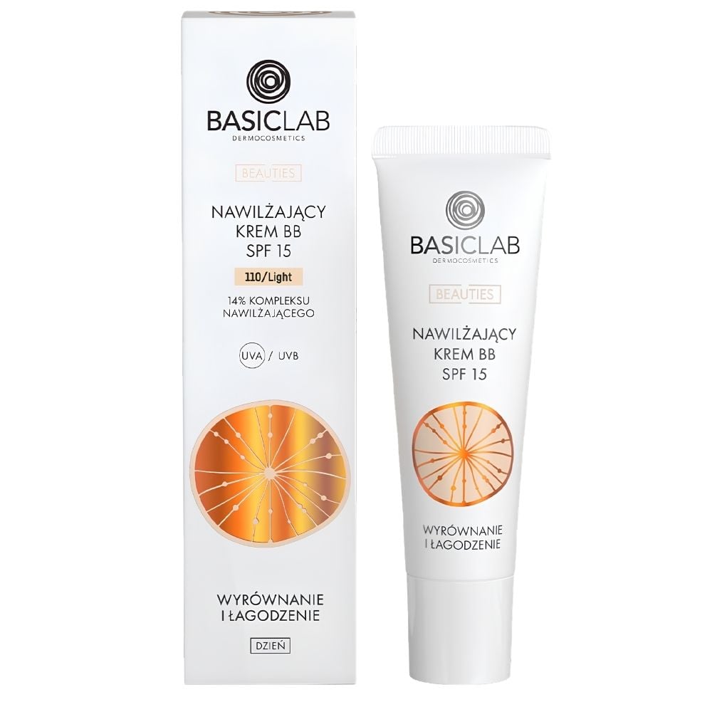 BasicLab Dermocosmetics Moisturising BB Cream SPF 15 – Even Tone & Soothe 110 Light 33ml BasicLab