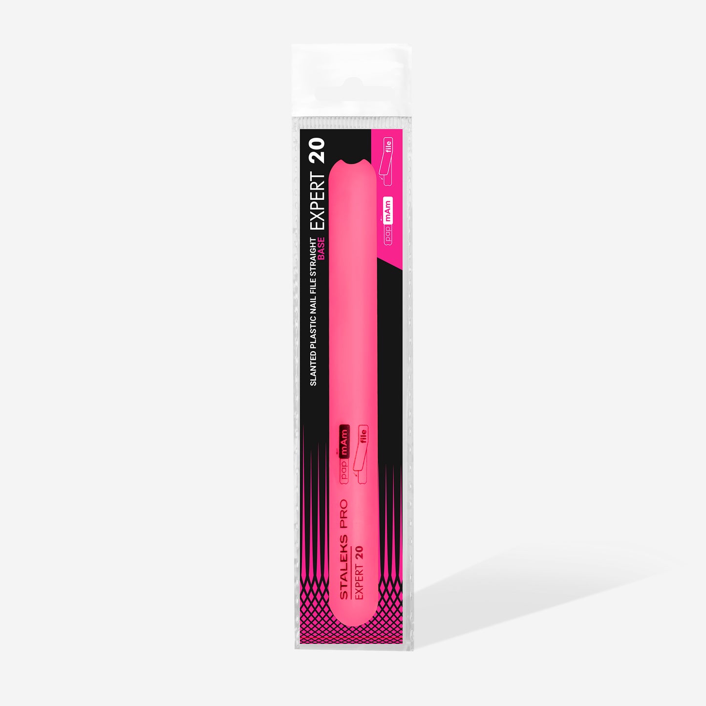 Straight beveled plastic base for nail file EXPERT 20 PRO Staleks