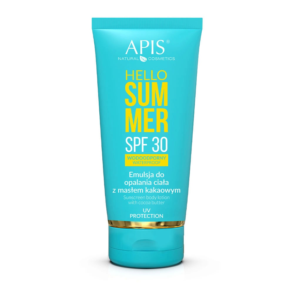 Apis Hello Summer SPF 30 Waterproof Sunscreen Body Lotion with Cocoa Butter 200ml Apis