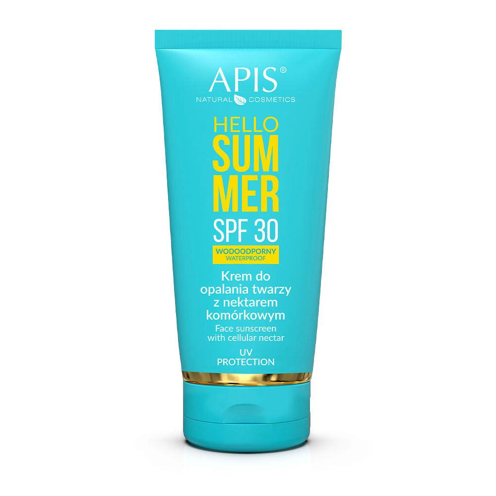 Apis Hello Summer Waterproof SPF 30 Face Sunscreen with Cellular Nectar 50ml/ Expiry-31/05/2026 Apis