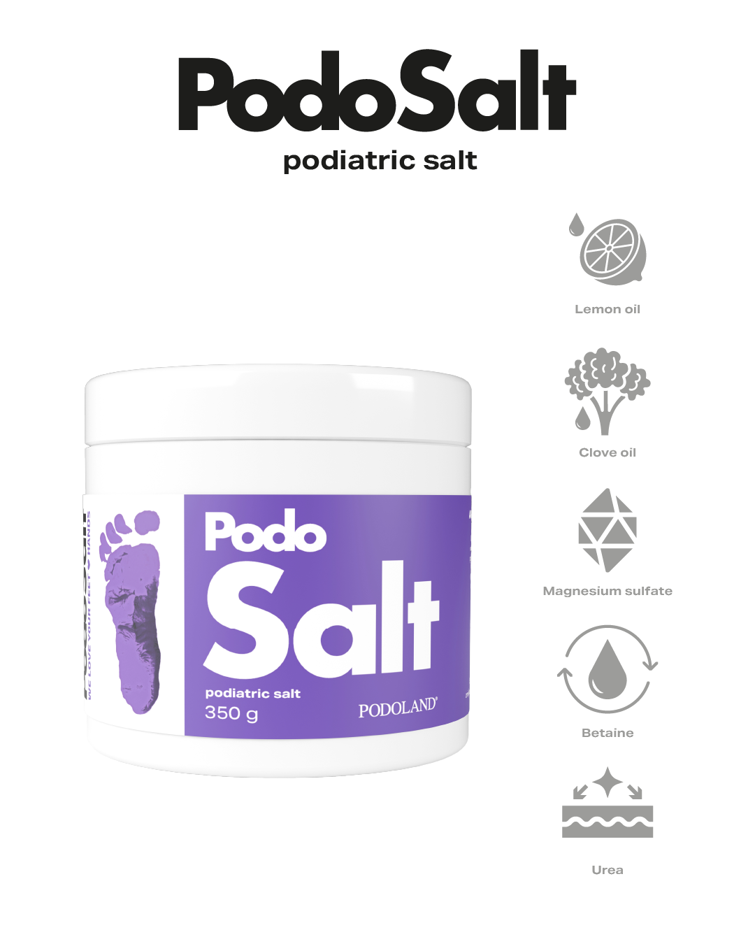 PodoSalt - Podiatric salt 350g DM one