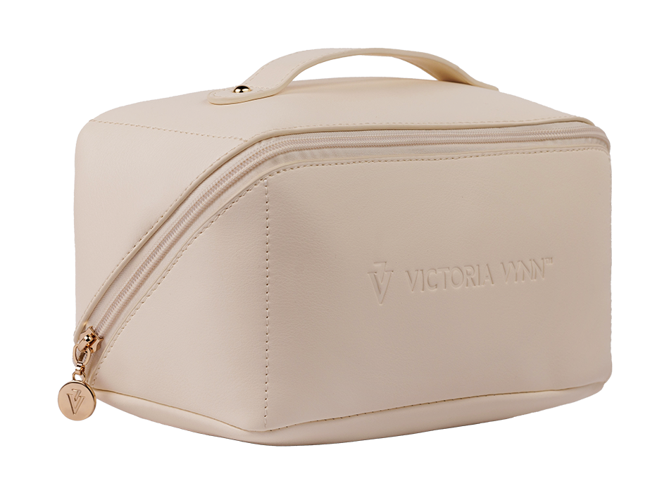 Victoria Vynn Cosmetic Bag Ecru www.design4nails.co.uk