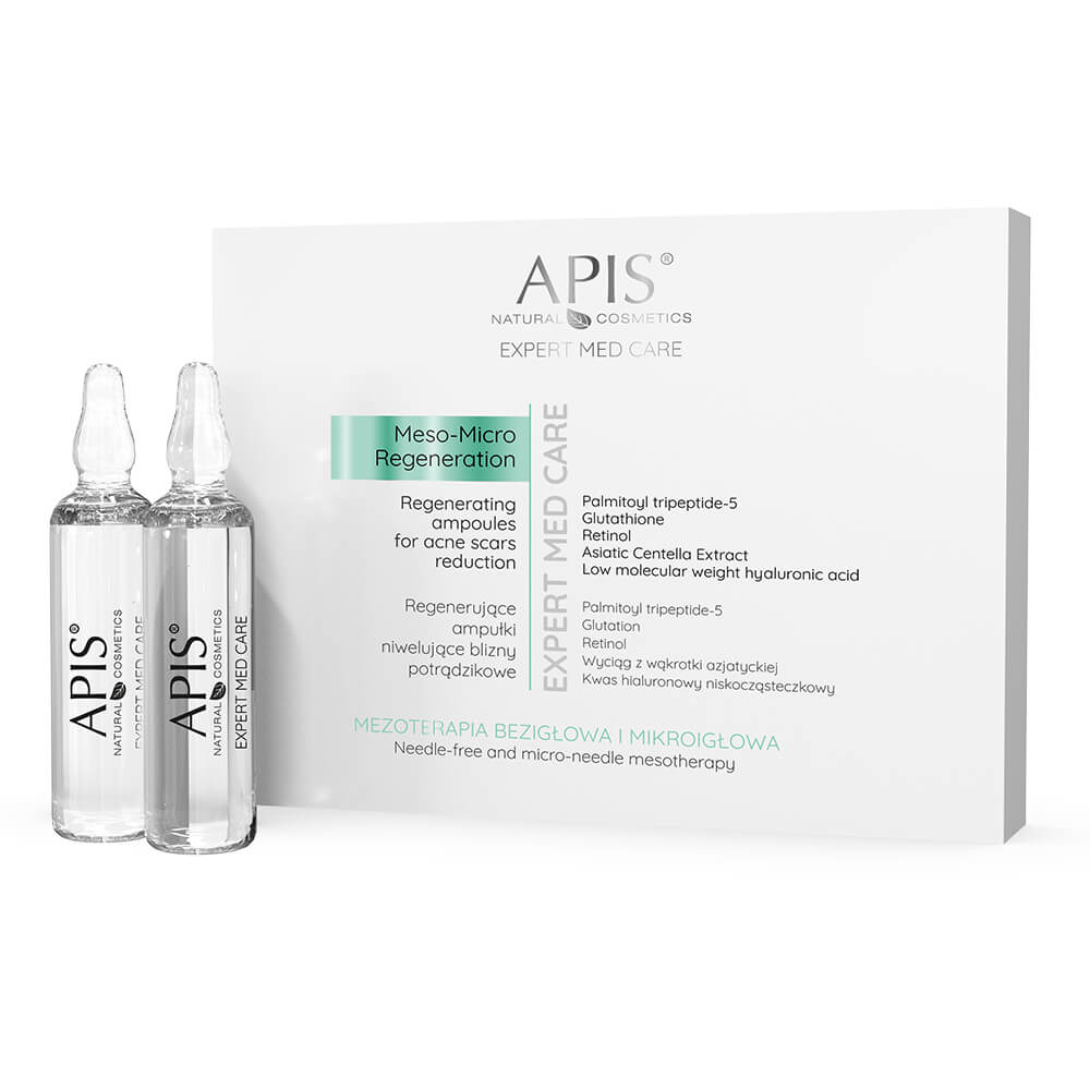 Apis Expert Med Regenerating Ampoules For Reducing Post-Acne Scars and Skin Texture Improvement 5x10ml Apis