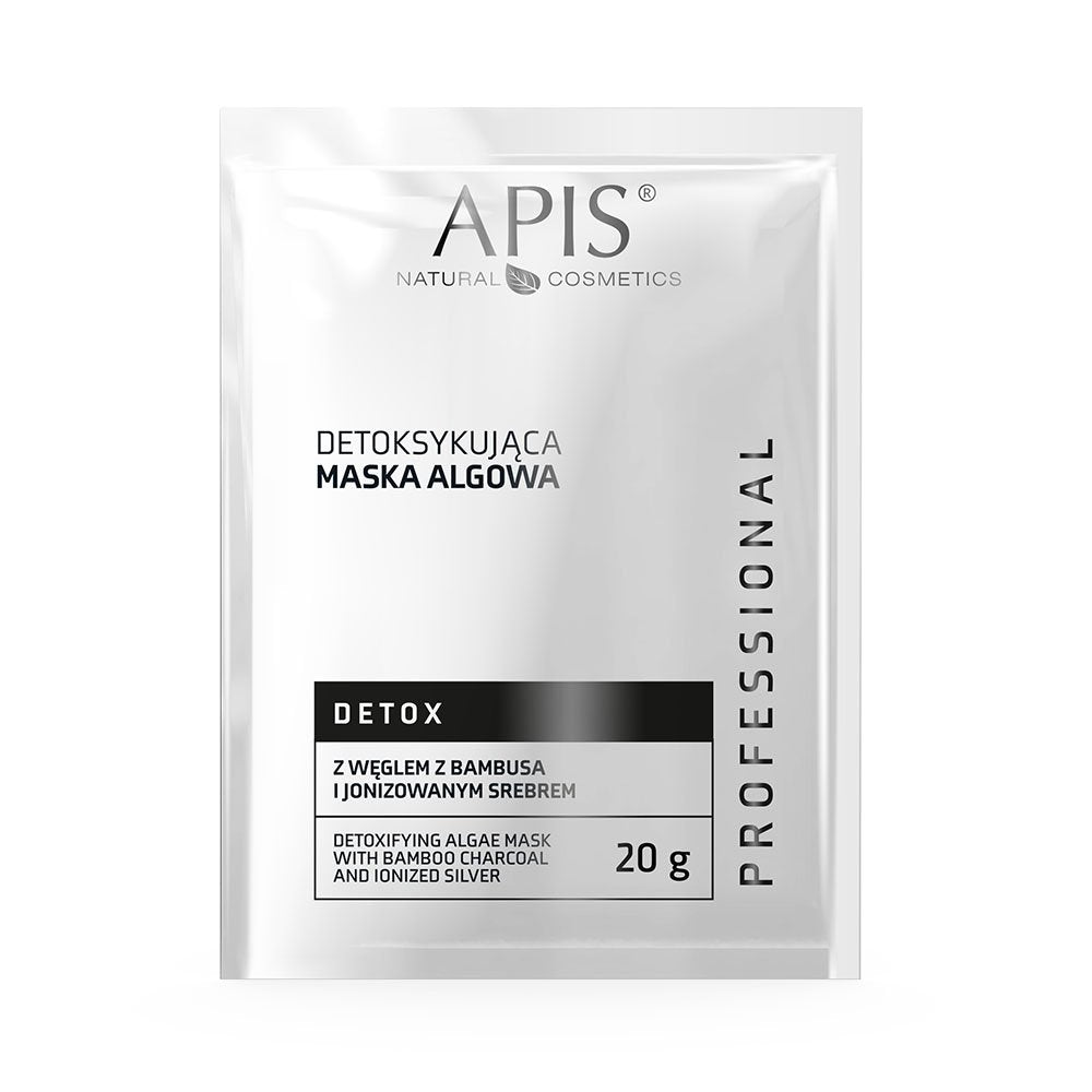 Apis Professional Detoxifying Algae Mask with Bamboo Charcoal and Ionized Silver 20g Apis