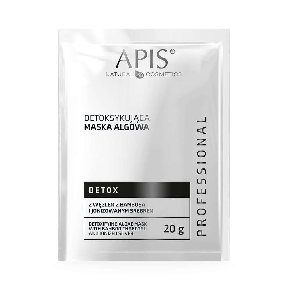 Apis Professional Detoxifying Algae Mask with Bamboo Charcoal and Ionized Silver 20g Apis