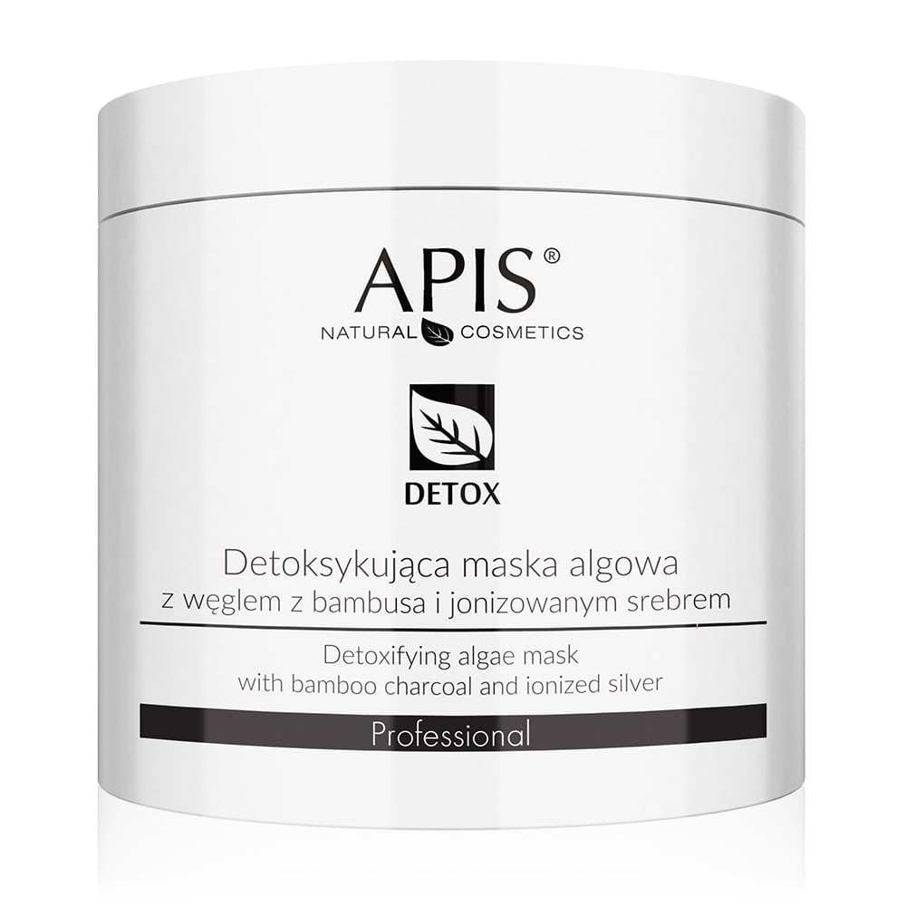 Apis Professional Detoxifying Algae Mask with Bamboo Charcoal and Ionised Silver 200g Apis