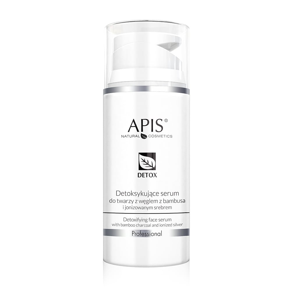 Apis Professional Detoxifying Face Serum with Carbon Bamboo and Ionized Silver 100ml Apis