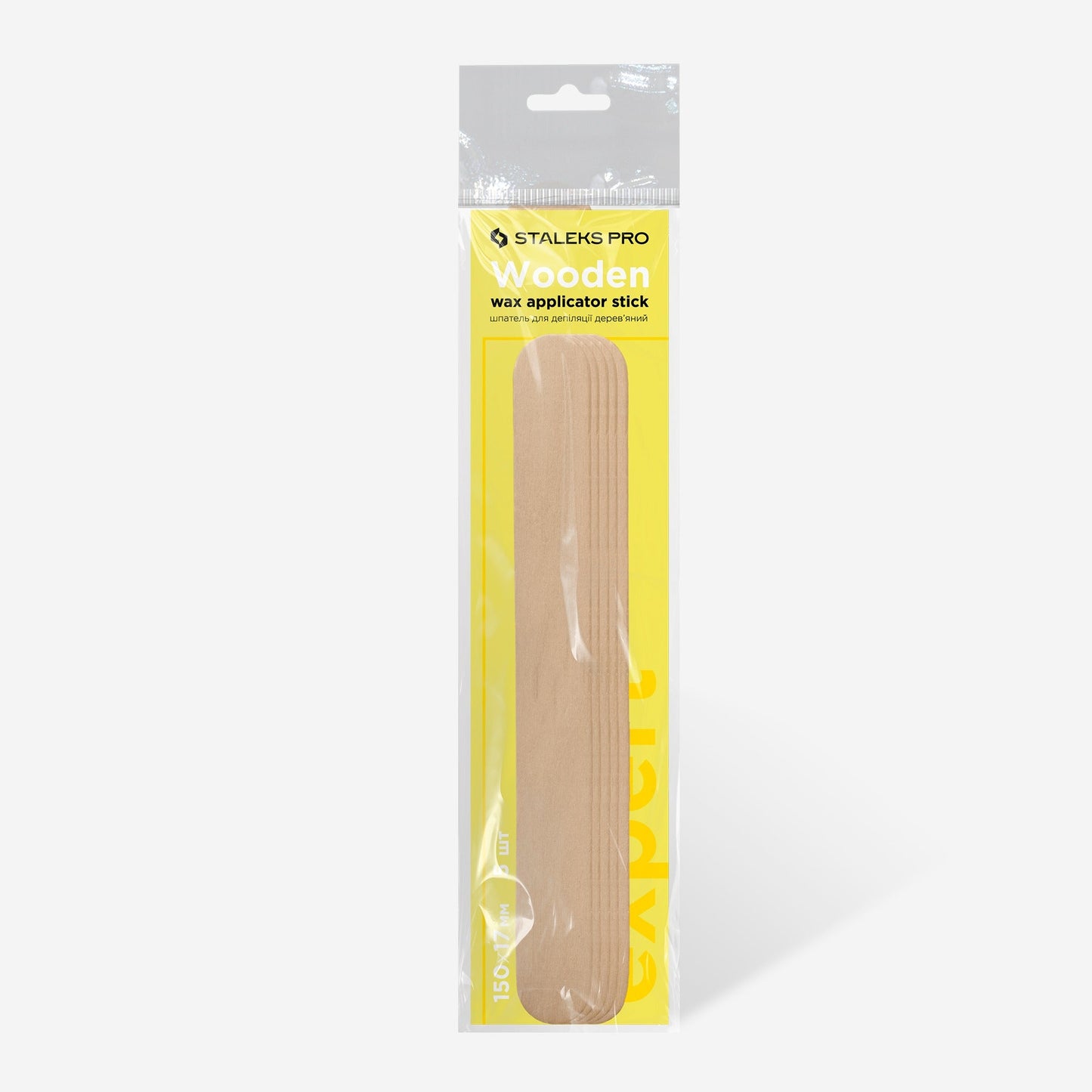 Staleks Pro Expert Wooden Wax Applicator Stick 150×17 mm 5pcs Staleks