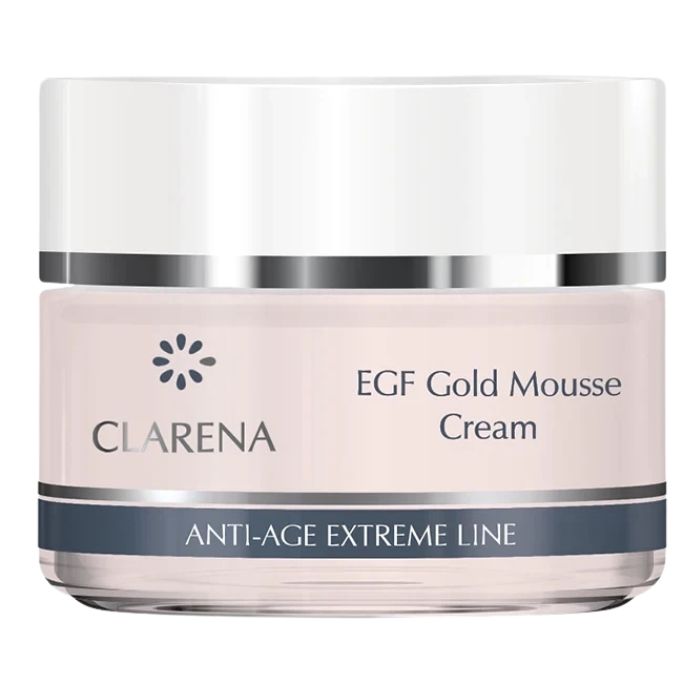 Clarena EGF Rejuvenating Anti Wrinkle Gold Mousse Cream 50ml Clarena