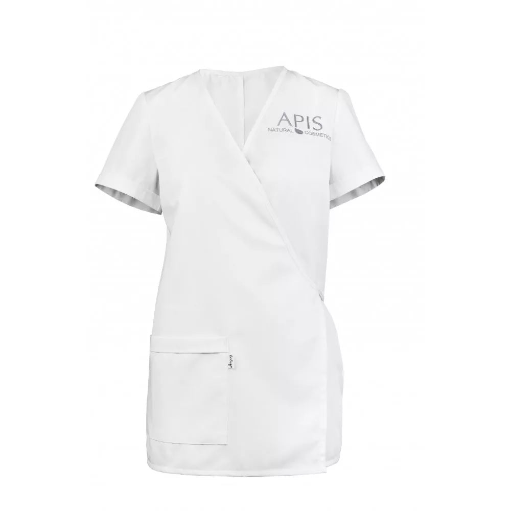 Apis Professional Cosmetic Apron- White Size 8-10 / S Apis