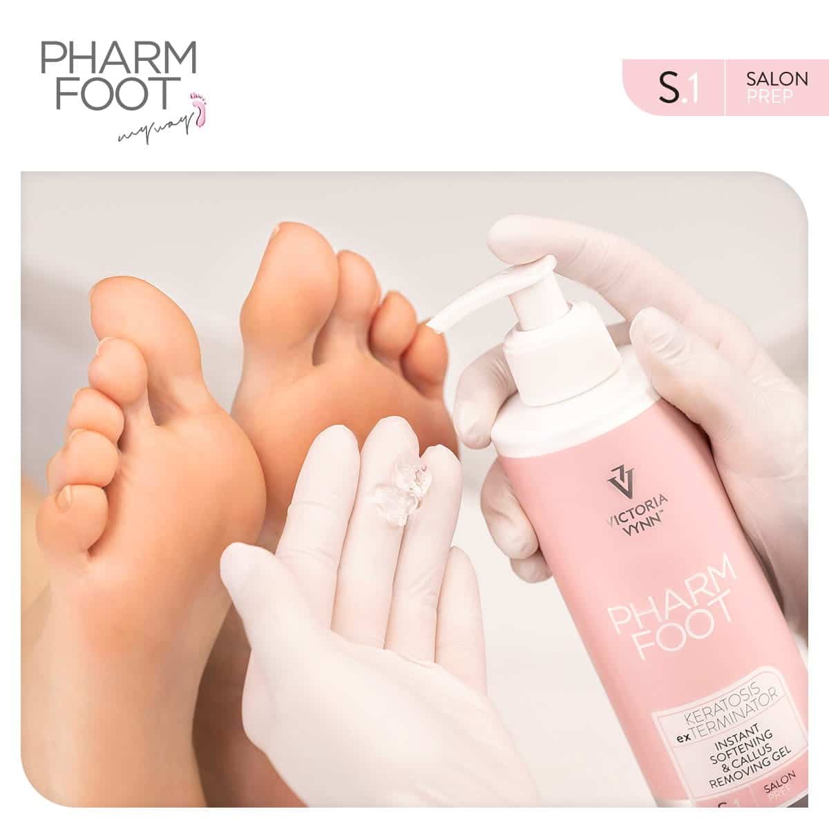 Pharm Foot Keratosis Exterminator - Softening & Callus Removing Gel 300ml www.design4nails.co.uk