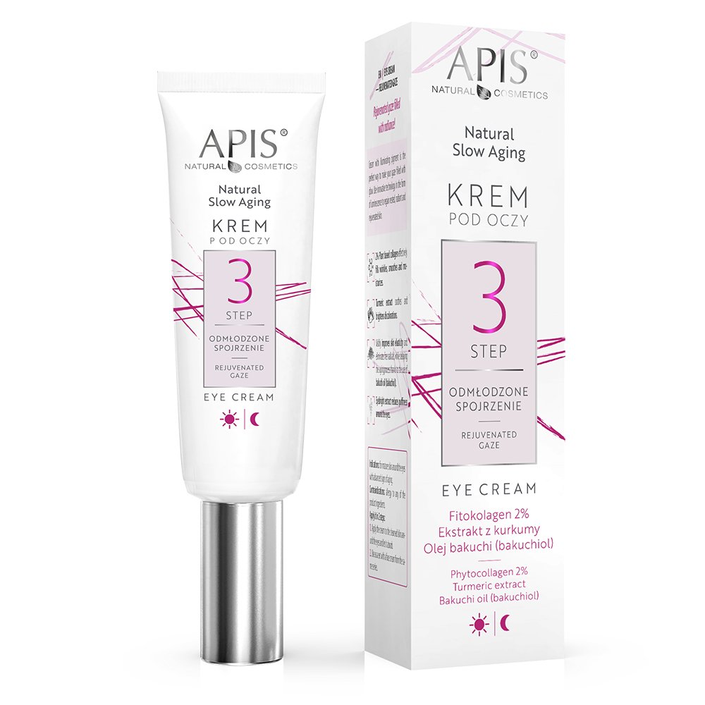 Apis Natural Slow Aging Step 3 Rejuvenated Gaze Eye Cream 15ml Apis