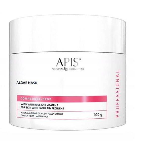 Apis Professional Couperose Stop Wild Rose and Vitamin C Algae Mask for Capillary Skin 100g Apis