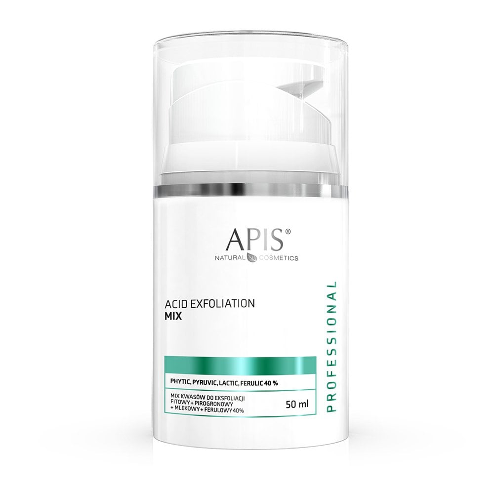 Apis Professional 40% Acid Exfoliation Mix Phytic Ferulic Lactic Pyruvic Acid 50ml Apis