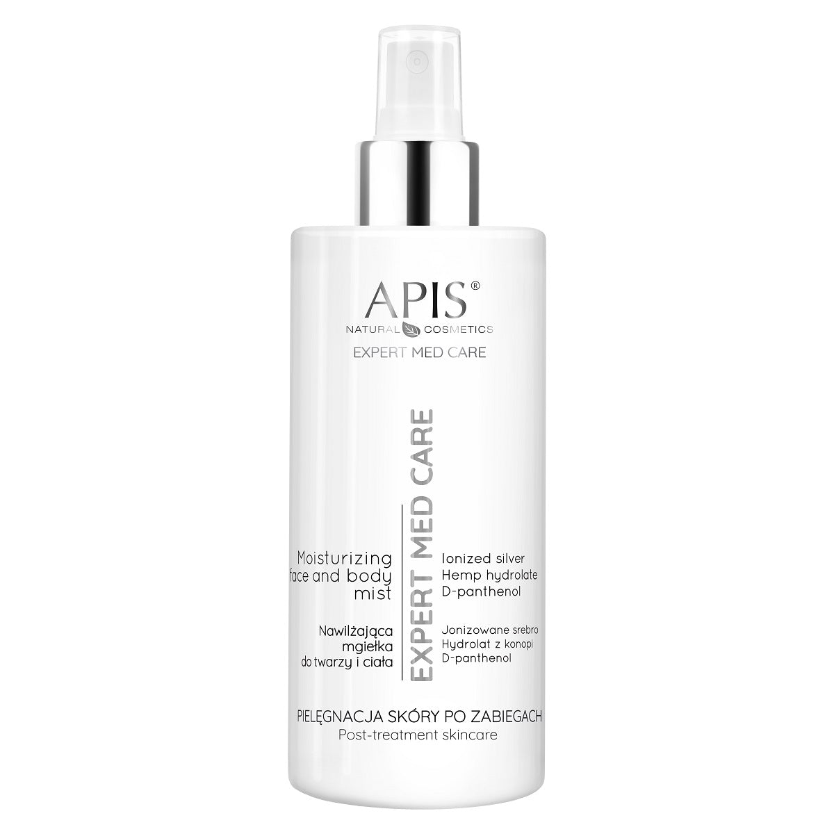 Apis Expert Med Care Moisturising Face & Body Mist with Ionized Silver 300ml Apis