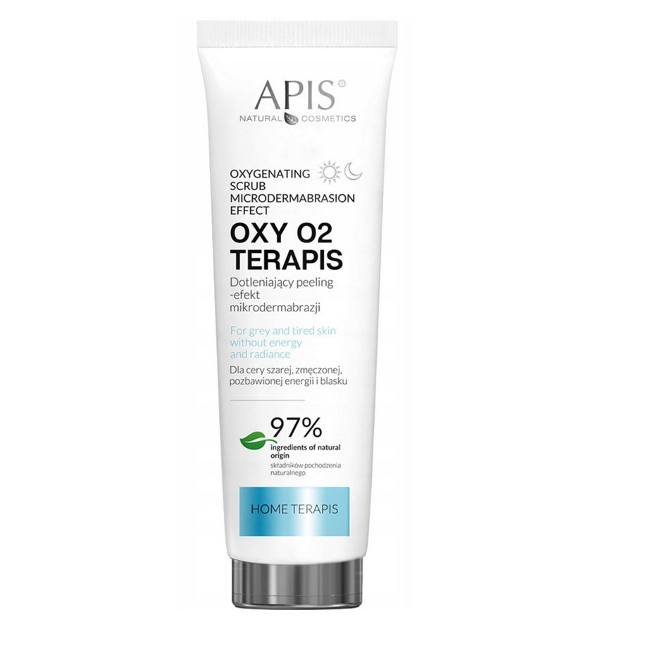 Apis Professional Oxy O2 Therapies Oxygenating Scrub with Microdermabrasion Effect 100ml Apis