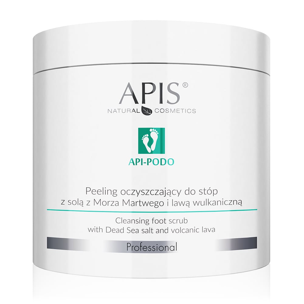 Apis Professional Api Podo Cleansing Foot Scrub with Dead Sea Salt and Volcanic Lava 700g Apis