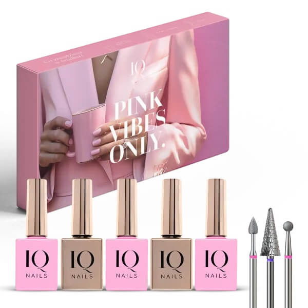 IQ Nails UV20-PINK VIBES ONLY Set / Expiry-30/10/26 IQ Nails