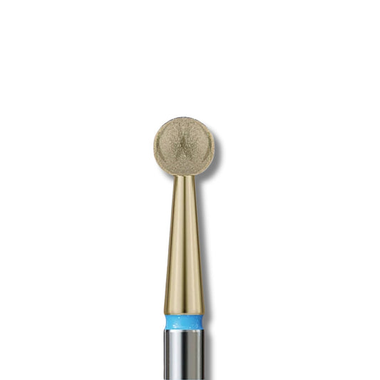 IQ Nails Cool Bits Gold Line Diamond Nail Drill Bit Ball Shaped Medium Fine 3.1mm ZRN Coating X524.031_Z IQ Nails