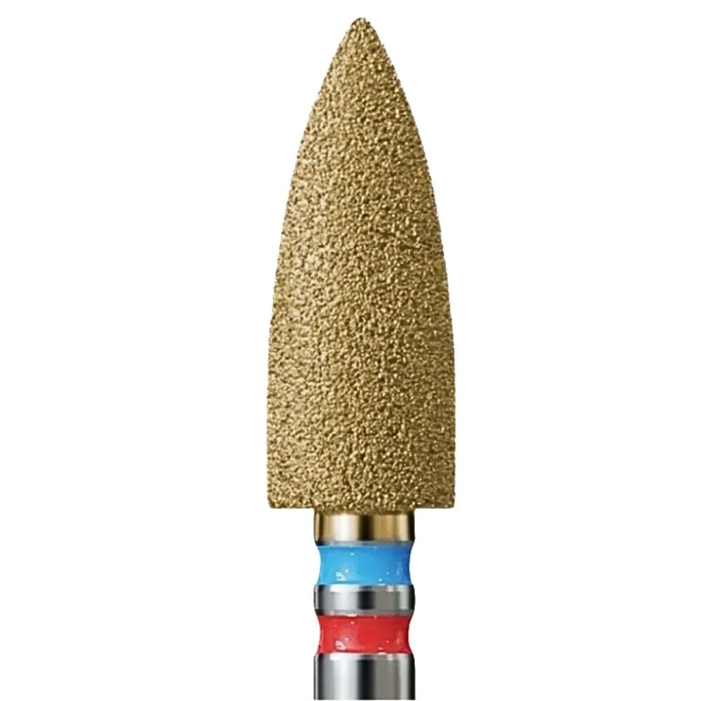 IQ Nails 2in1 Duo Diamond Nail Drill Bit Long Large Flame Shape Standard Grade V104.257.FM.045_Z IQ Nails