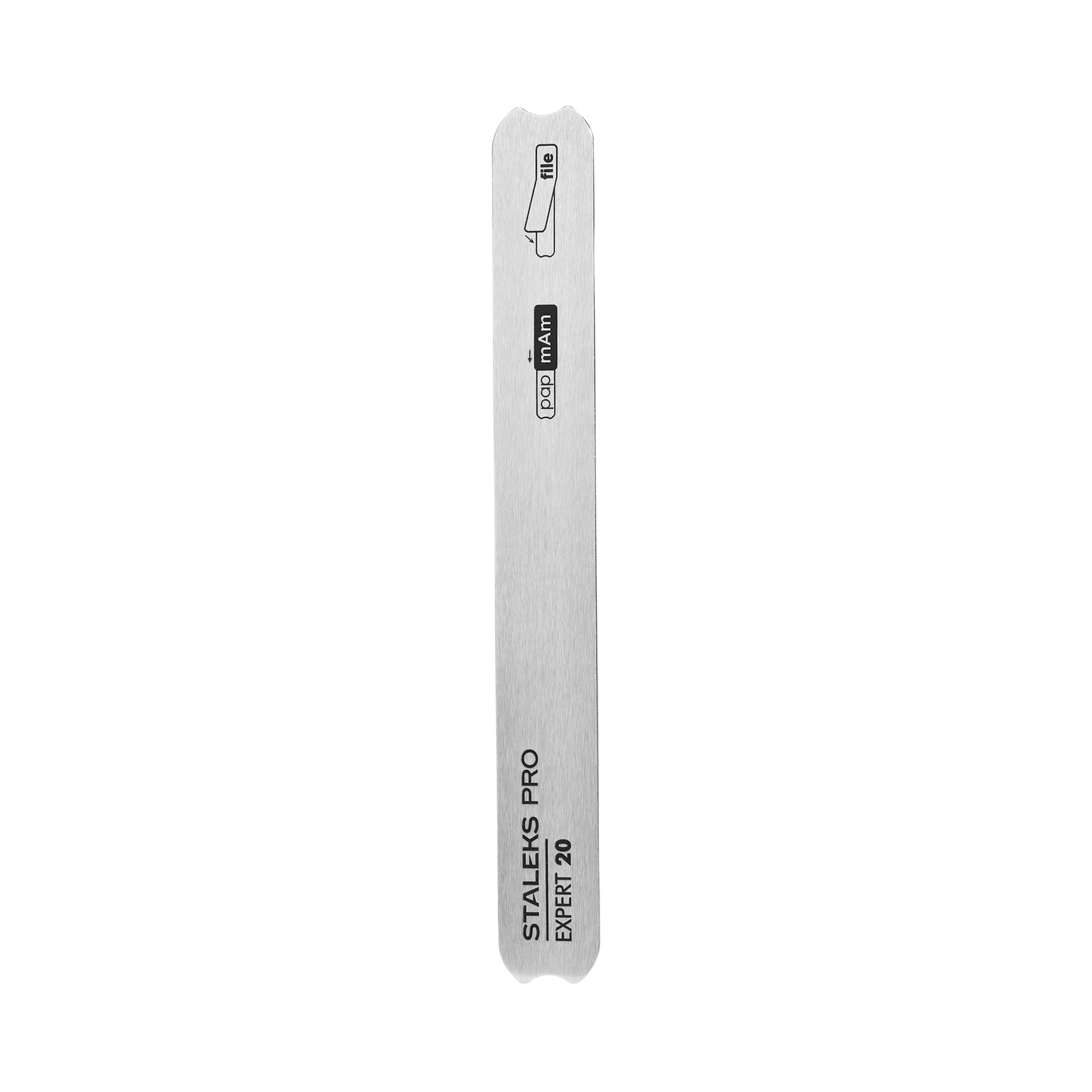 Nail file metal straight (base) EXPERT 20 complete with replaceable file-cover 180 grit Staleks