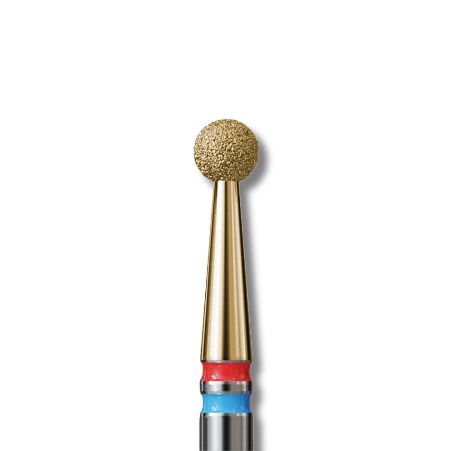 IQ Nails Diamond DuoFrez Nail Drill Bit Smart Gold Line Ball Shape Fine Standard Grit ZRN Coating 001.FM.025Z IQ Nails