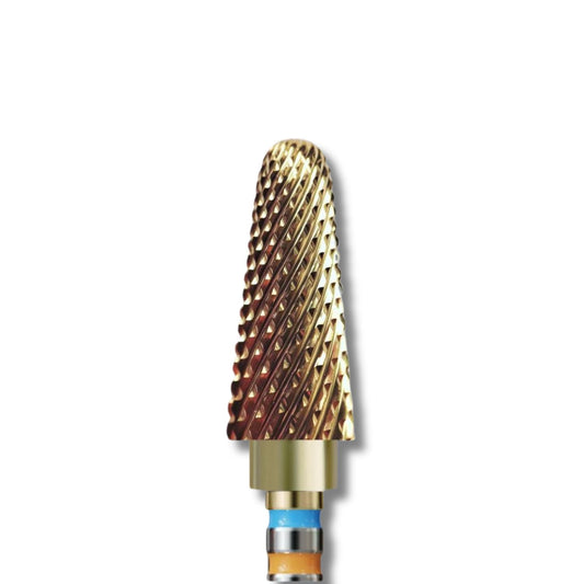 IQ Nails CoolBits Nail Drill Bit Tungsten Carbide Cone Bidirectional Cross Cut 6mm ZRN Coating 201XUF HP.060 IQ Nails
