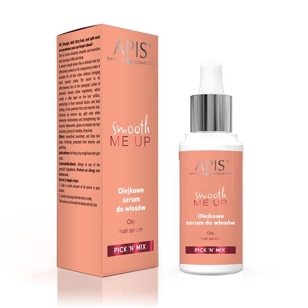Apis Pick'N'Mix Silky Smooth Oil Hair Serum for Fizzy Dry Rough Hair 30ml Apis