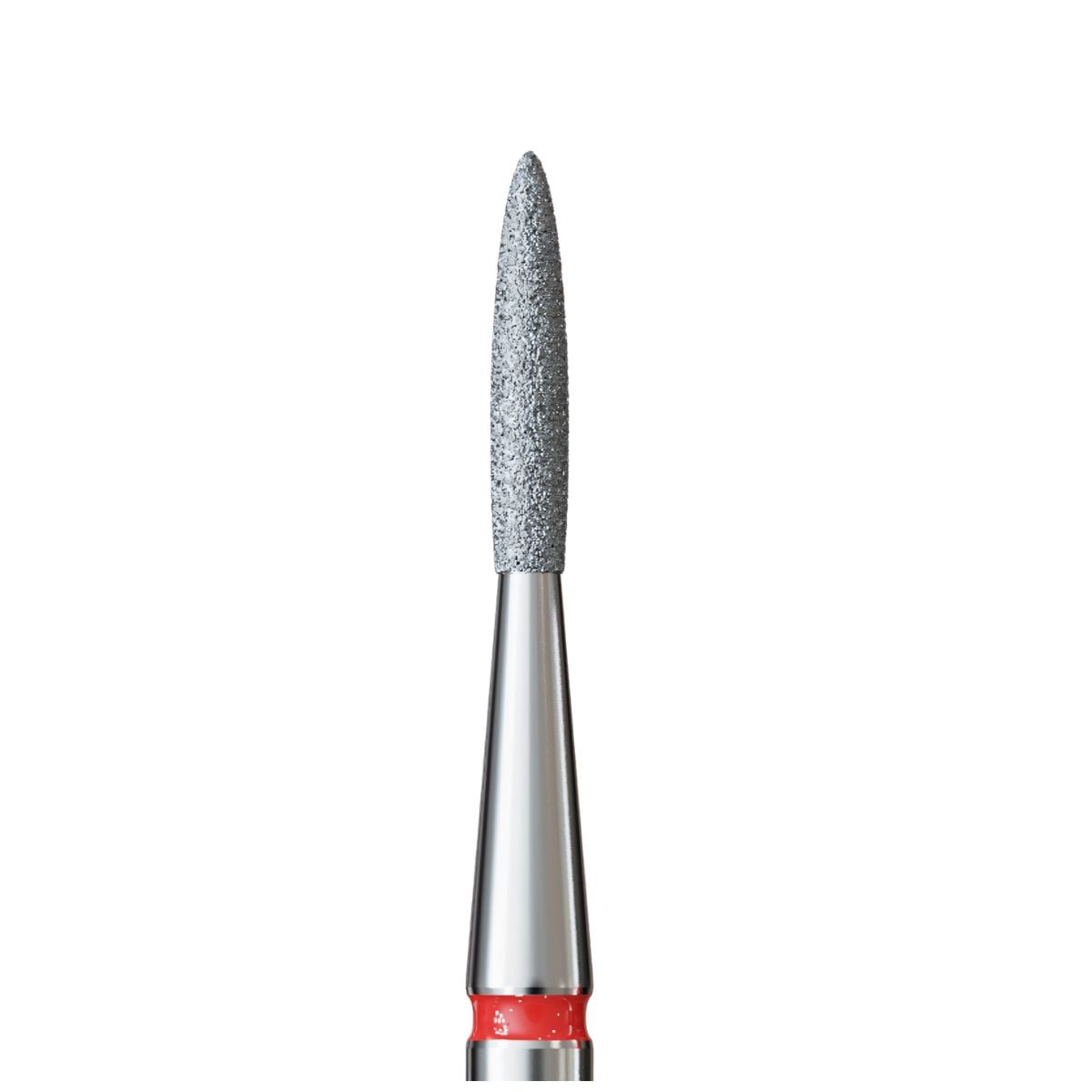 IQ Nails Diamond Nail Drill Bit Long Flame Shaped Fine 1.4mm Abrasive for Delicate Polish Use 243R.514.014 IQ Nails