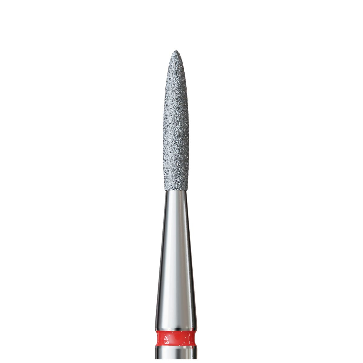 IQ Nails Diamond Nail Drill Bit Long Flame Shaped Fine 1.4mm Abrasive for Delicate Polish Use 243R.514.014 IQ Nails
