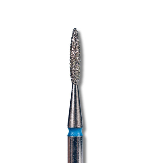 IQ Nails Diamond Nail Drill Bit Long Flame Medium Fine 1.6mm For Cuticles and Thick Skin 243R.524.016 IQ Nails