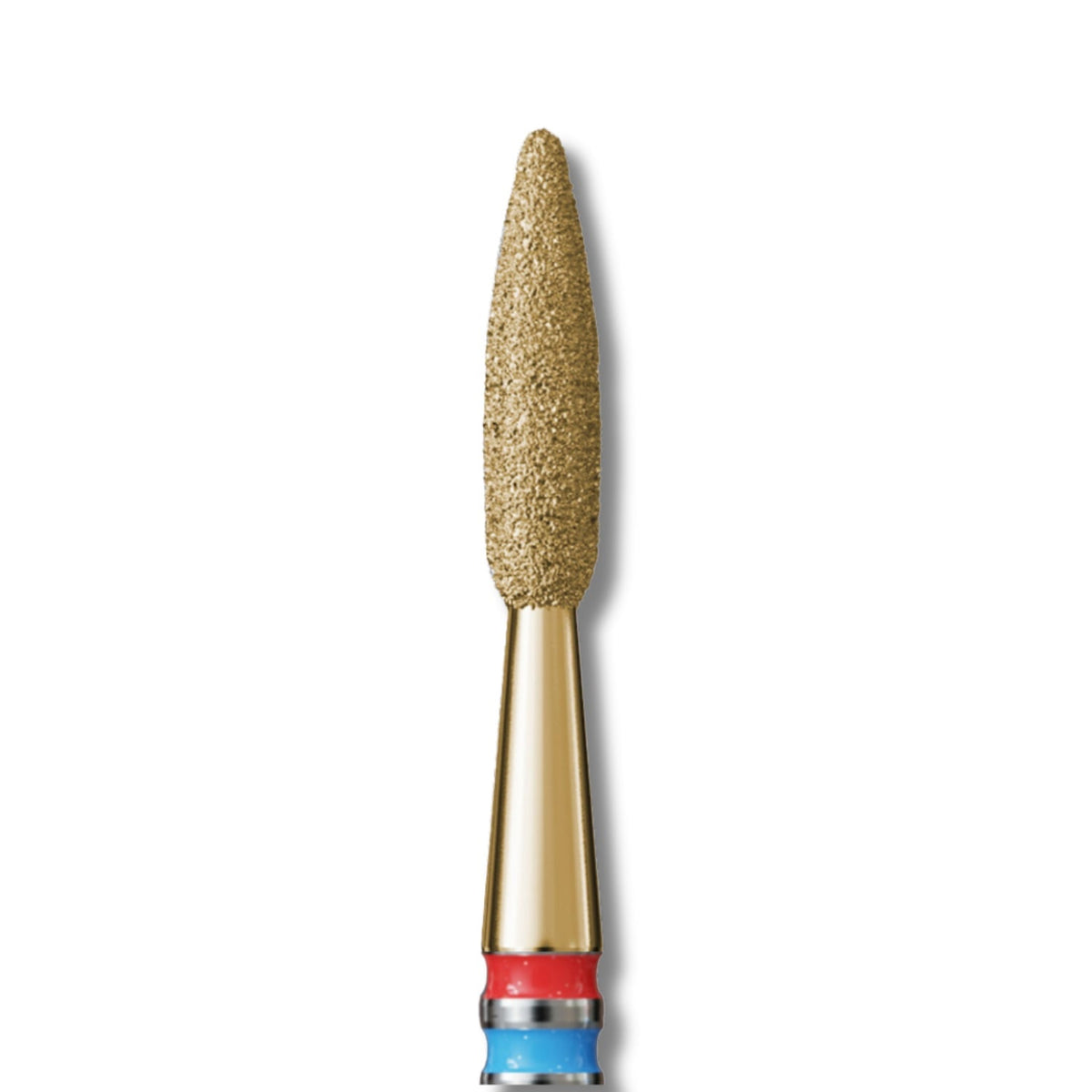 IQ Nails DuoFrez Diamond Nail Drill Bit Long Flame Shape Fine Standard 2.1mm ZRN Coating 243R.FM.021_ZRN IQ Nails