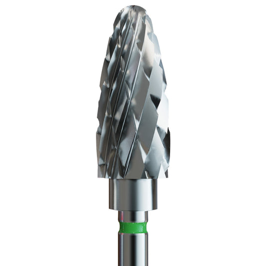 IQ Nails Tungsten Carbide Nail Drill Bit Pinecone Shaped Coarse Crosscut 6mm for Manicure and Pedicure 274.220.060 IQ Nails