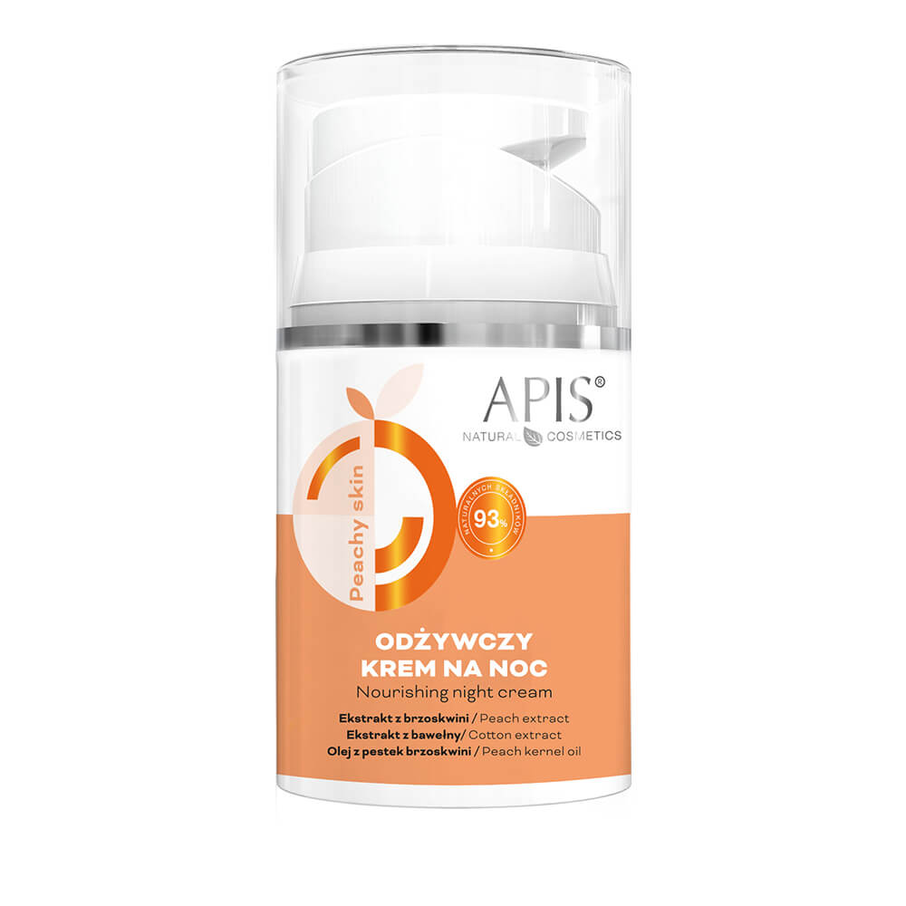 Apis Peachy Skin Nourishing Night Cream with Peach Extract Vitamin E and Shea Butter 50ml Apis