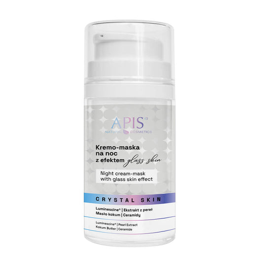 Apis Crystal Skin Night Cream Mask with Glass Skin Effect 50ml Apis