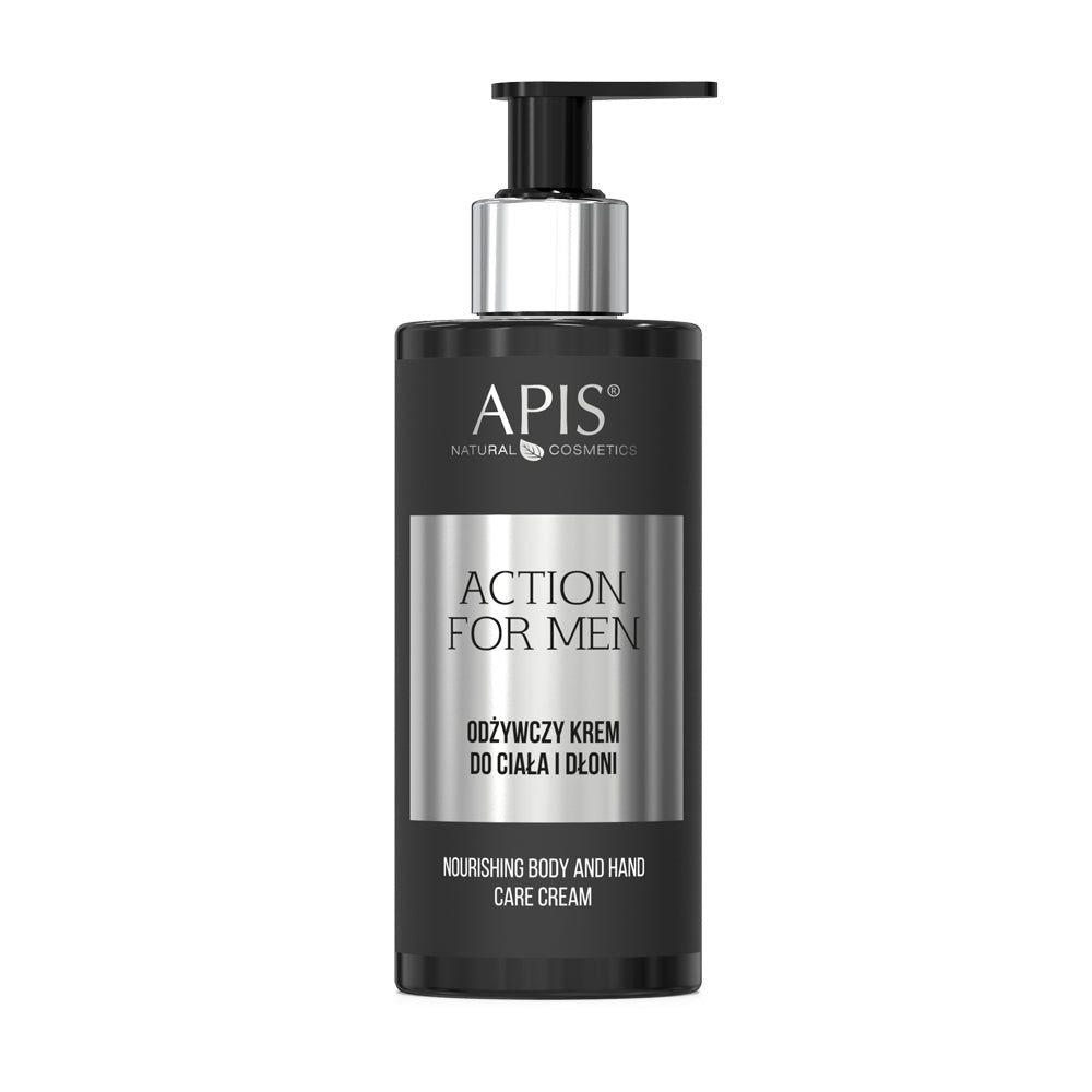 Apis Action for Men Nourishing Body and Hand Cream 300ml Apis
