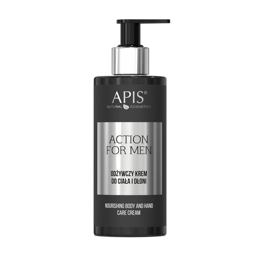 Apis Action for Men Nourishing Body and Hand Cream 300ml Apis