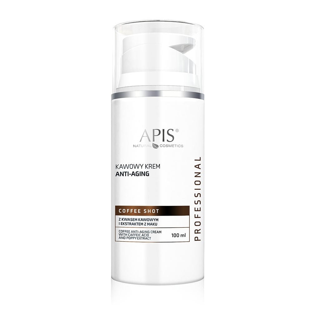 Apis Professional Coffee Shot Anti-Ageing Face Cream with Caffeic Acid and Poppy Extract 100ml Apis