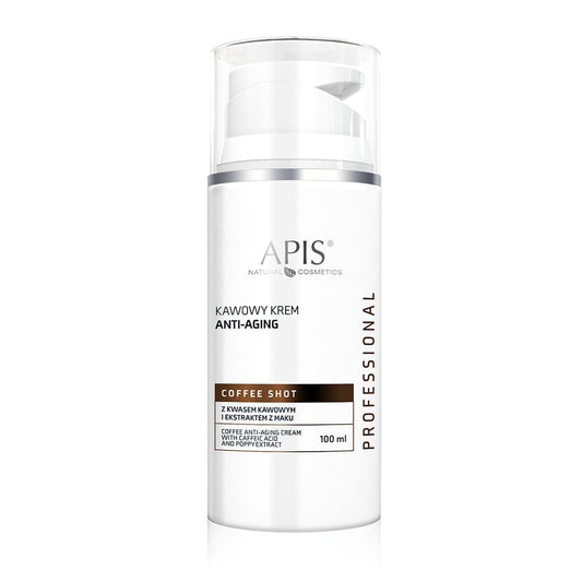 Apis Professional Coffee Shot Anti-Ageing Face Cream with Caffeic Acid and Poppy Extract 100ml Apis