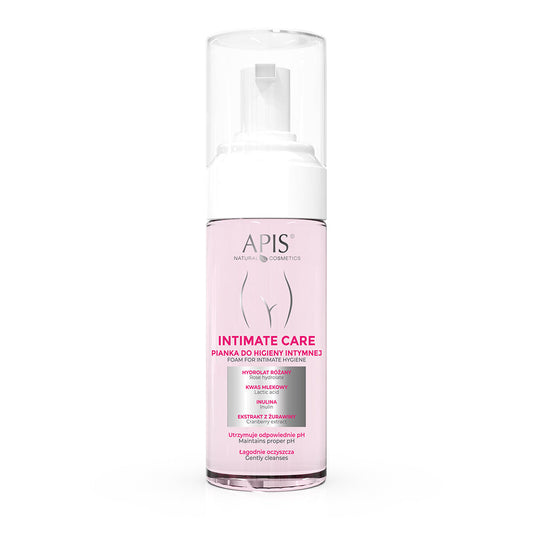 Apis Intimate Care Cleansing Foam for Intimate Care with Lactic Acid, Rose Hydrolate & Hyaluronic Acid 150ml Apis