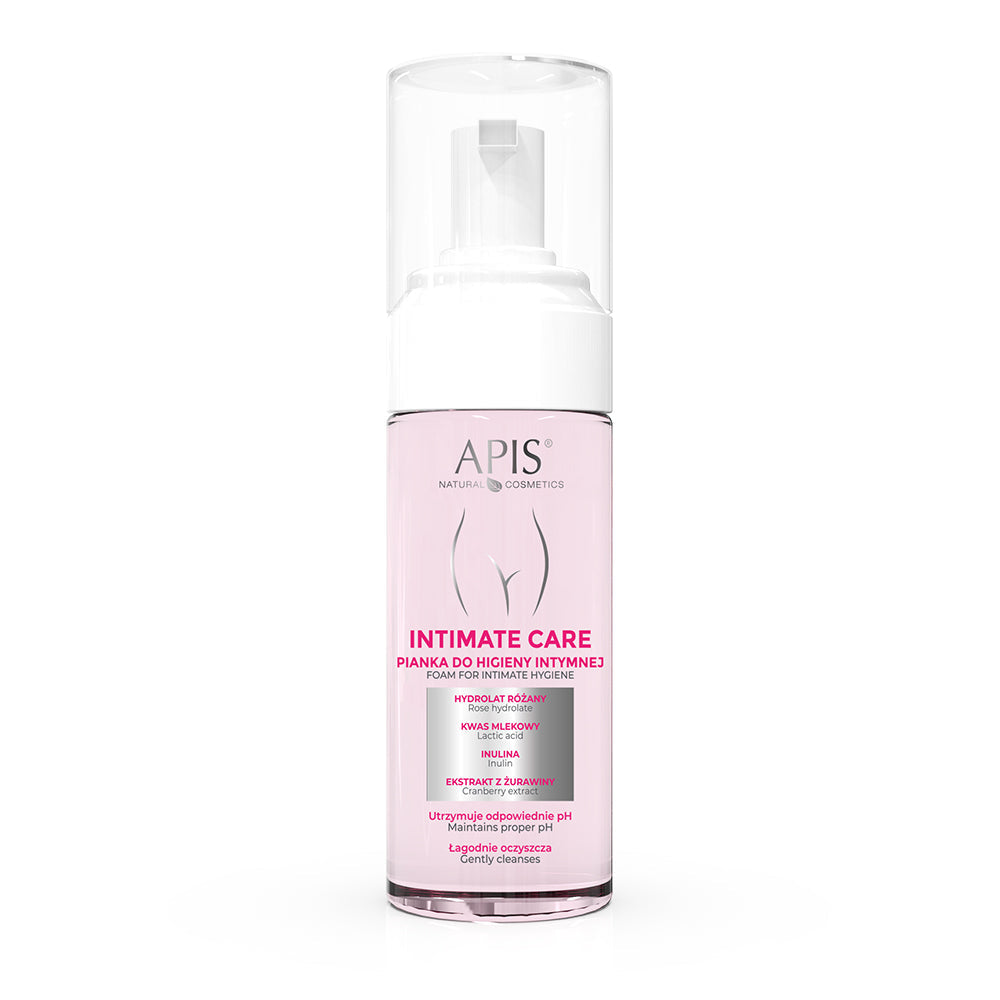 Apis Intimate Care Cleansing Foam for Intimate Care with Lactic Acid, Rose Hydrolate & Hyaluronic Acid 150ml Apis
