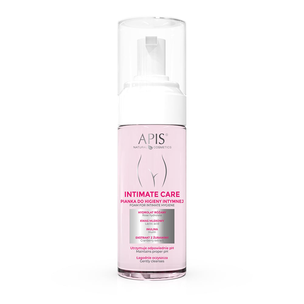 Apis Intimate Care Cleansing Foam for Intimate Care with Lactic Acid, Rose Hydrolate & Hyaluronic Acid 150ml Apis