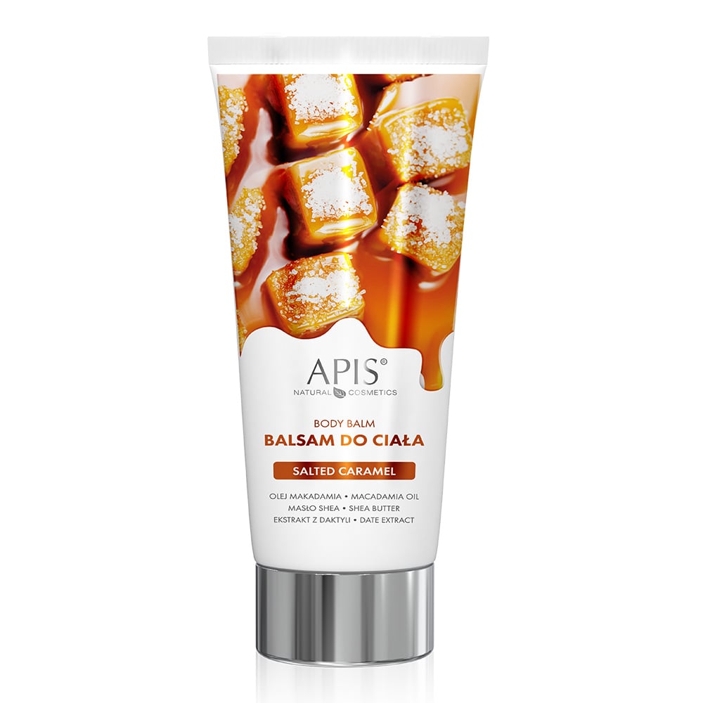 Apis Salted Carmel Body Balm with Macadamia Oil Shea Butter & Date Extract 200ml Apis
