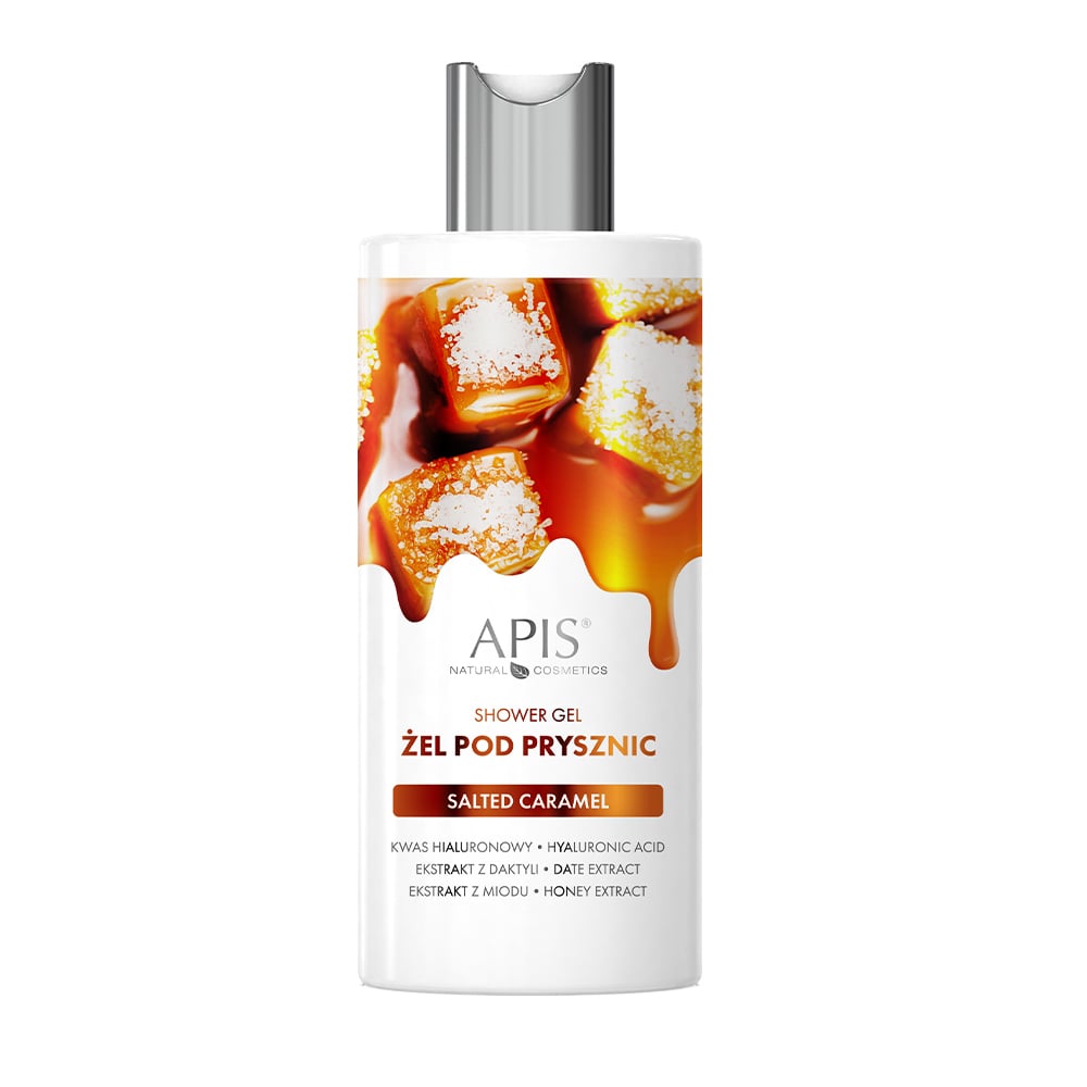 Apis Salted Carmel Shower Gel with Hyaluronic Acid Date Extract & Honey Extract 300ml Apis