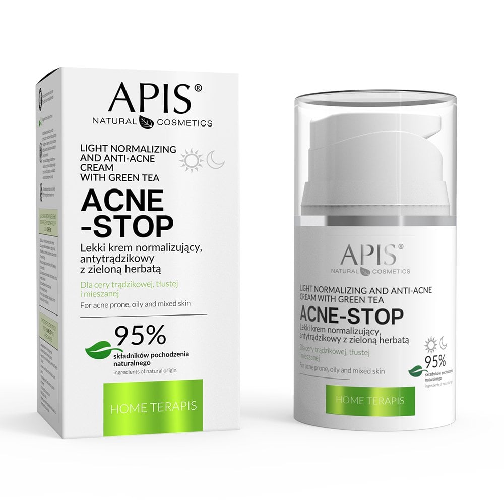 Apis Home Terapis Light Normalizing and Anti-Acne Cream with Green Tea 50ml Apis